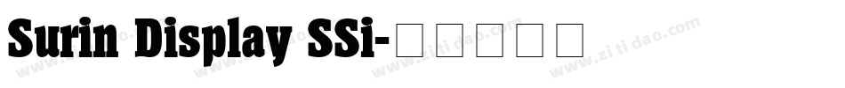 Surin Display SSi字体转换
